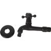 Ymiko Rubinetto a Muro in Ottone Antico con Filetto G1/2 Pollici per Acqua Fredda per Lavatrice, Piscina, Pulizia Garage