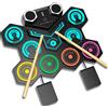 Batteria Elettronica Portatile - 9 Pad Batteria Elettrica Arrotolabile Bluetooth