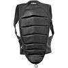 BLACK CREVICE Protezione per la schiena I Paraschiena unisex I Gilet protettivo per sport invernali e sci I Protezione dorsale con spallacci regolabili I Gilet protettivo ergonomico