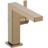 hansgrohe Tecturis E - Rubinetto per lavabo con push-open, risparmio energetico (CoolStart), Miscelatore lavabo risparmio idrico (EcoSmart) con altezza bocca 133 mm, bronzo spazzolato, 73020140