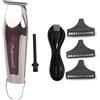 YWBL-WH Rasoio Elettrico Ricaricabile USB con 3 Testine Modellanti per Barba Capelli Pettine 0.5-1.5mm