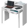 Fores Scrivania Consolle Estraibile Salvaspazio 98x36x87 Cm Bianco Opaco