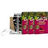 Chicza Organic Chewing-Gum Frutti Rossi, Certificato Biologico e Kosher, Biodegradabile, Set 3x30g
