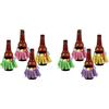 Beistle S50044AZ2 - Gonne Hula per bevande, in plastica, multicolore
