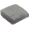 furn. Coperta in pile Harrow - Coperta in flanella leggera morbida e setosa per letto o divano (Carbone - 140x180cm)