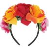 ASTRQLE Fascia per capelli messicana con fiori e rose, per donne e ragazze, per Halloween, cosplay, festival, feste, carnevale, stravaganti, accessori per capelli da sposa