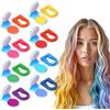 VEOIRXU 8 Colori Gessi Colorati per Capelli, Gessetti Colorati per Capelli, Set di Colorazione Temporanea per Feste, Halloween, Festival, Sicuri e Non Tossici, Facili da Applicare e da Lavare