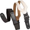 Levy's, MRHSS-CRM, Tracolla in Pelle Right Height Ergonomic con Tecnologia RipChord Cream 3, Larghezza 3 1/2 7.62, Lunghezza Regolabile fino a 57 (144.78), Colore Cream