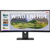 Lenovo Monitor Led 34" Lenovo ThinkVision T34WD-40 Wide Quad HD 3440x1440p 6ms classe E Nero [64AEGAT1EU]