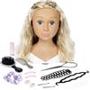 Smoby - My Beauty - Testa da styling bionda - Giocattolo per bambini - 19 accessori - Trucco termosensibile - Ventose - Dai 3 anni