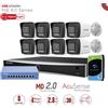 Hikvision KIT1043G2/8-LIU. Kit IP Nvr 8 canali,8 bullet da 4mpx con Audio switch PoE 10 porte, HD1TB