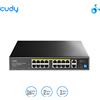 CUDY FS1018PS1. Switch PoE 802.3at/af 200W 16 porte 10/100Mbps +2 Gbit +1 SFP Vlan/Extend, racK