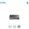 CUDY GS105P. Switch PoE a 5 porte Gbit VLAN,Extender con funzione Watchdog, 30W