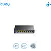 CUDY GS1008P. Switch non gestito PoE a 8 porte Gbps, 4PoE extend/priority/watchdog, 60W