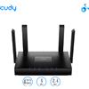 CUDY WR3000 Router Wi-Fi 6,4porte Gbps,Dual-Band fino a 2402 Mbps+574 Mbps,Mesh, gestibile App cloud