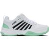 K-Swiss Court Express 2 Clay, Scarpe da Tennis Donna, Bianco Neon Menta Nero, 43 EU