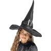 Boland Kendra 00157, Cappello di Streghetta per bambini, Nero, 52-54 cm