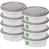 SmartStore Set di 8 contenitori per alimenti a tenuta stagna, 0,3 l, adatti a lavastoviglie, frigorifero, microonde, per la preparazione dei pasti, approvati per alimenti, senza BPA, ermetici