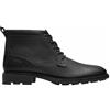 Clarks Emmet Zip Mens Black Distressed, 8.5