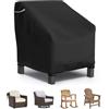 STARTWO Patio Chair Covers Outdoor Furniture Covers Waterproof Fit for 32Lx 37 W x 36 H, Lounge Deep Seat Cover, Heavy Duty Chair Covers for Lawn Furnitures, Black