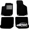 MTC Automotive Tappetini Golf IV, New Beetle, Bora, Leon, Su Misura, Set 4 Pezzi Neri