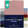 Dreamzie Lenzuola Letto Singolo Cotone 80x160 cm, Altezza Materasso fino a 12 cm - Lenzuolo Con Angoli Singolo - Rosa - Certificato senza Prodotti Chimici (Oeko TEX)