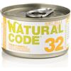 Natural Code 32 Jelly Tonno e Mirtilli per Gatti 85gr - 85 g, 12 pezzi