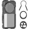 NEEWER 15 Ultra Cage, Stabilizzatore Telefono a Sgancio Rapido Compatibile con Xiaomi 15 Ultra con Adattatore Filtro 67mm/ Backplate Lente 17mm, Video Rig Case per Registrazione Riprese, PA091 Nero