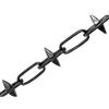 Faithfull CHBOX6SB - Catena per recinzione con spuntoni, colore: Nero laccato