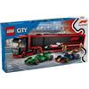 LEGO City - F1 Truck With RB20 & AMR24 F1 Cars