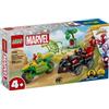 LEGO Spidey Amazing Friends - Inseguimento Sui Dino-Veicoli Di Spin Ed Electro