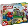 LEGO Spidey Amazing Friends - Team Spidey: Salvataggio Su Dino-Ruspa