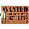 Grupo Erik Zerbino One Piece - Wanted Dead Or Alive Monkey D.Luffy