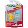 Jazwares Pokemon Battle Figure - Quaxley e Pikachu (5 cm)