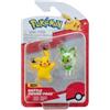 Jazwares Pokemon Battle Figure - Sprigatito e Pikachu (5 cm)