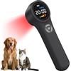 Tacbyz Dispositivo rosso ight per cani, 16 x 660 nm+4 x 810 nm+4 x 980 nm, dispositivo a luce fredda portatile per animali domestici, dispositivo portatile a luce fredda per cani, gatti, cavalli