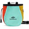 F Fityle Borsa Porta Magnesite per Arrampicata su Roccia, Tasca portaoggetti con Cerniera, Borsa Porta Magnesite per Arrampicata su Roccia, per Fitness, Sport, Verde Rosso Giallo