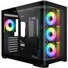 itek DARK CAVE CURVED Tower Nero