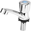 GOTOTOP Rubinetto lavabo monocomando ugello Acqua Rubinetto Acqua Fredda, Moderno Rubinetto Singolo Freddo Finitura cromata Rubinetto Acqua per casa Bagno lavabo Cucina(Maniglia dell'otturatore)