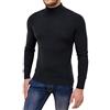 Evoga Maglioncino Golf Uomo Casual Lupetto Invernale Sottogiacca (S, Navy)