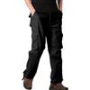 Generic DENGJIAMY - Pantaloni cargo da uomo, per attività all'aperto, atletici, a gambe dritte, casual, con tasche multiple, pantaloni da lavoro da uomo taglie forti, Z11 Nero, 6XL