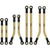 INJORA 8PCS Ottone Gioco Elevato Set di Collegamenti per 1/18 RC Crawler TRX4M High Trail K10
