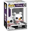 Funko Pop! Disney: The Night Before Christmas 30th - Zero With CandyCane - Disney: The Nightmare Before Christmas - Figura in Vinile da Collezione - Idea Regalo - Merchandising Ufficiale