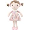 GAGAKU Bambola di peluche morbida per bambine - Il mio primo regalo di bambola per bambine, bambine e neonati, bambola di pezza lavabile in lavatrice