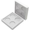 TOVINANNA 2pcs 4 palette di ombretti rossetto vuoto 4 colori ombretto caso accessori trucco ombretto contenitore pallet trucco contenitore vassoio magnete bianco cosmetico