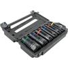 Klein Tools 66010 - Set di chiavi a bussola 2 in 1, 6 pezzi, con bussole profonde a 12 punte con attacco da 1/2, con valigetta