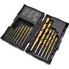 Amazon Basics Set per trapani in acciaio ad alta velocità per metallo, legno e plastica, 14 pezzi, 1,5-10 mm