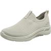 Skechers Go Walk Arch Fit Iconic, Sneaker Donna, Taupe Textile Trim, 35 EU