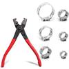 LZYDKH 1 pinza per fascette stringitubo, 60 pezzi, in acciaio inox, set di pinze per morsetti per tubi a gas, auto, da giardino