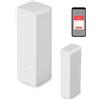 Wvoillty Sensore di porta WiFi, allarme intelligente per porta, compatibile con Alexa e Google Assistant, notifiche in tempo reale, facile installazione, nessun hub richiesto